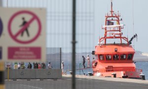 Otra patera rescatada en Fuerteventura un día antes, a 14 de agosto de 2022.