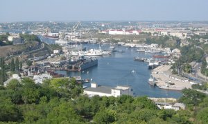 Fotografía del puerto de Sebastopol.