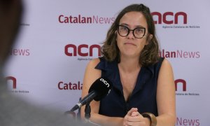 24/08/2022 - La diputada de la CUP Eulàlia Reguant en l'entrevista a l'ACN.