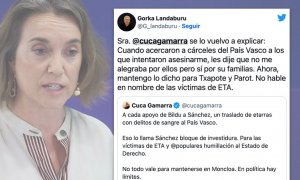 Gorka Landaburu y María Jáuregui responden a Cuca Gamarra por sus palabras sobre el traslado de presos de ETA: "No hable en nombre de las víctimas"