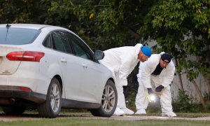 5/9/22 Un equipo forense de la Policía de Canadá investiga el escenario de uno de los apuñalamientos en Weldon (Canadá), a 5 de septiembre de 2022.