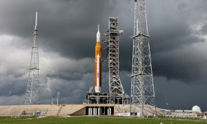 10/09/2022. La nave Artemis I en la estación espacial de Cabo Cañaveral, en Florida, a 2 de septiembre de 2022.