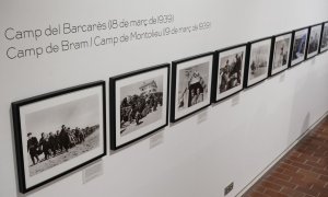 10/09/2022 - Imatge de l'exposició sobre Robert Capa al MUME de la Jonquera.