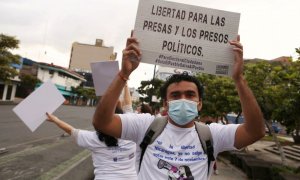 Protestas en Costa Rica por la libertad de los presos políticos en Nicaragua.