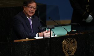 El presidente de Colombia, Gustavo Petro , ofrece un discurso en la Asamblea General de las Naciones Unidas (Nueva York), el 20 de septiembre de 2022.