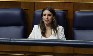 22/09/2022.- La ministra de Igualdad, Irene Montero, durante el pleno celebrado, este jueves, en el Congreso de los Diputados en Madrid. EFE/ J.J. Guillen