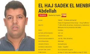 Abdellah El Haj Sadek El Menbri, conocido como el Messi del hachís, ha engrosado la lista de los fugitivos peligrosos más buscados de la UE.