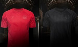 Diseño de las camisetas que lucirá la selección danesa en el Mundial de Qatar.