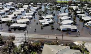 Impresionantes imágenes de la destrucción dejada por el huracán 'Ian' a su paso por Florida