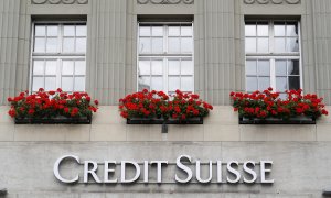 El logo del banco Credit Suisse en una sucursal en Berna (Suiza). REUTERS/Arnd Wiegmann