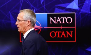 Jens Stoltenberg, secretario general de la OTAN, en una rueda de prensa este martes 11 de octubre de 2022.