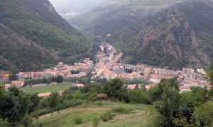 Vista de Ribas de Freser, municipio de Catalunya, en la comarca de Ripollés.