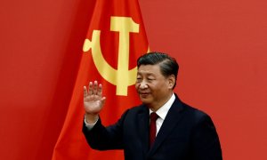 23/10/2022 Xi jinping, durante la presentación de la nueva cúpula del Partido Comunista Chino, en Pekín