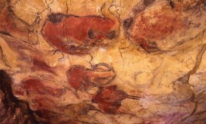 Pinturas rupestres en la cueva de Altamira.
