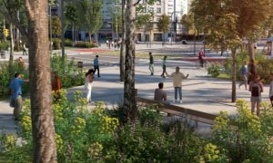 Una simulación del proyecto en la Diagonal.