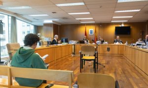 Francisco Nicolás Gómez Iglesias, conocido como ‘El Pequeño Nicolás’, durante un juicio en la Audiencia Provincial de Madrid, a 25 de octubre de 2022, en Madrid