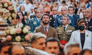 Juan García-Gallardo, en el día de la Virgen de San Lorenzo, en Valladolid.