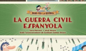 10/2022 - Portada de 'La guerra civil espanyola', llibre per explicar el conflicte a infants.