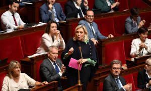Asamable francesa Marine Le Pen