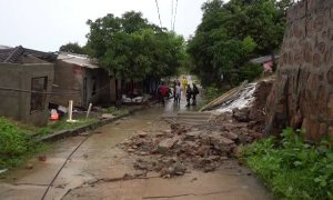 Las intensas lluvias provocan corrimientos de tierra en el norte de Colombia