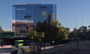 Fachada de las oficinas de Naturgy en Madrid. E.P./Eduardo Parra