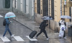 El frente de lluvias que afecta a la Comunitat Valenciana ha dejado en las últimas 24 horas precipitaciones de hasta 58 litros por metro cuadrado