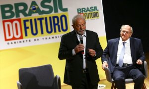 Luiz Inacio Lula da Silva, presidente electo de Brasil, participa de un evento en el Centro Cultural del Banco de Brasil