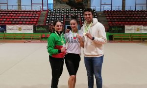 La gimnasta Celia Fernández logra tres medallas en la final de la Liga Nacional Iberdrola