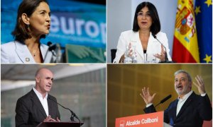 Reyes Maroto, Carolina Darias, Antonio Muñoz o Jaume Collboni, algunos de los principales nombres del PSOE para las elecciones municipales del próximo mes de mayo.