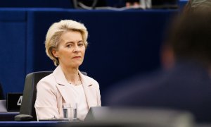 La presidenta de la Comisión Europea Ursula Von Der Leyen en Estrasburgo- 22/11/2022