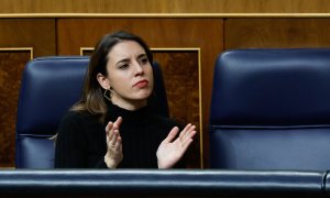 La ministra de Igualdad, Irene Montero, en la última sesión de debate de los Presupuestos Generales del Estado en el Congreso, este jueves 24 de noviembre de 2022.