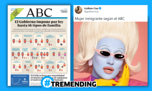 Así es la "casposa" portada del 'ABC' contra la diversidad familiar