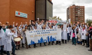 Médicos en huelga en Madrid