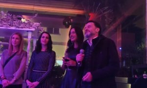 02/12/2022 Edmundo Bal interviene durante una celebración navideña de Ciudadanos en Madrid, junto a Inés Arrimadas y Begoña Villacís