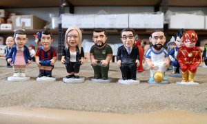 Diverses de les novetats de caganer que presenta l'empresa empordanesa.