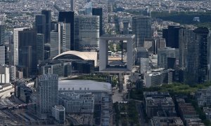 Vista del distrito financiero de La Defense, en Nanterre, al oester de Paris, donde tiene su sede la Autoridad Bancaria Europea (EBA, por las siglas de European Banking Authority), el regulador financiero de la UE. AFP/Emmanuel Dunand