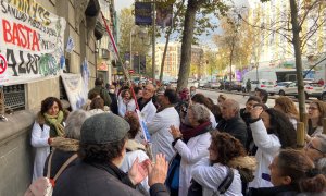 El comité de huelga, encerrado en la Consejería de Sanidad de la Comunidad de Madrid: " La población necesita poner fin a esta situación"