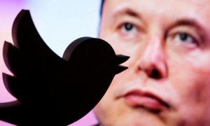 Imagen del logo de Twitter y Elon Musk - 16/12/2022