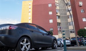 Edificio en la barriada de Montequinto de Dos Hermanas (Sevilla) donde se ha producido la agresión