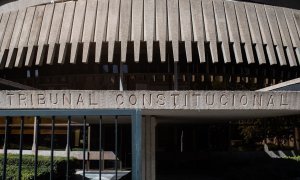 Fachada del Tribunal Constitucional, a 15 de octubre de 2021.