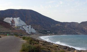 El hotel del Algarrobico. Archivo.