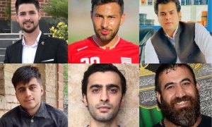 Varios de los iraníes condenados a muerte por participar en las protestas que sacuden el país.
