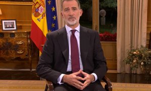 El rey Felipe VI pronuncia su tradicional discurso de Nochebuena.