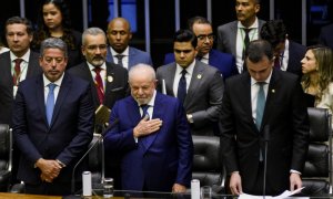 Lula da Silva, durante su toma de posesión como presidente de Brasil este 1 de enero de 2023.