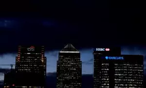 Los edificios de Citibank, HSBC y Barclays en Londres
