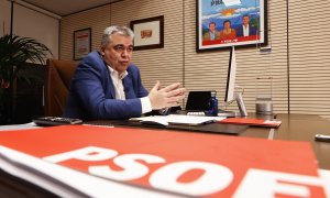 El secretario de Organización del PSOE, Santos Cerdán, en una entrevista concedida a la Agencia Efe y publicada el 15 de enero de 2023