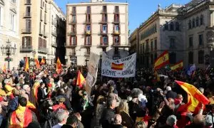 22/01/2023 - La concentració d'aquest diumenge de l'espanyolisme contra la derogació de la sedició.