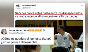 Indignación por el titular de 'Okdiario' que descubre que las personas con discapacidad también votan