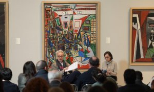 Emmanuel Guigon, Director del Museu Picasso, presentant la programació