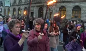 Multitudinarias manifestaciones por la igualdad este 8M en las principales ciudades españolas